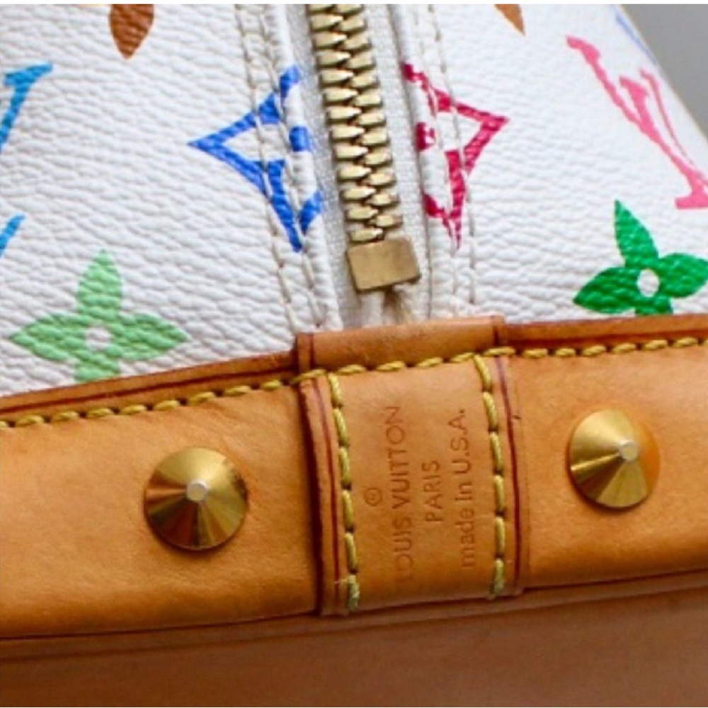 Louis Vuitton Multicolor Monogram Tote with Tan Accents - Picture 6 of 9